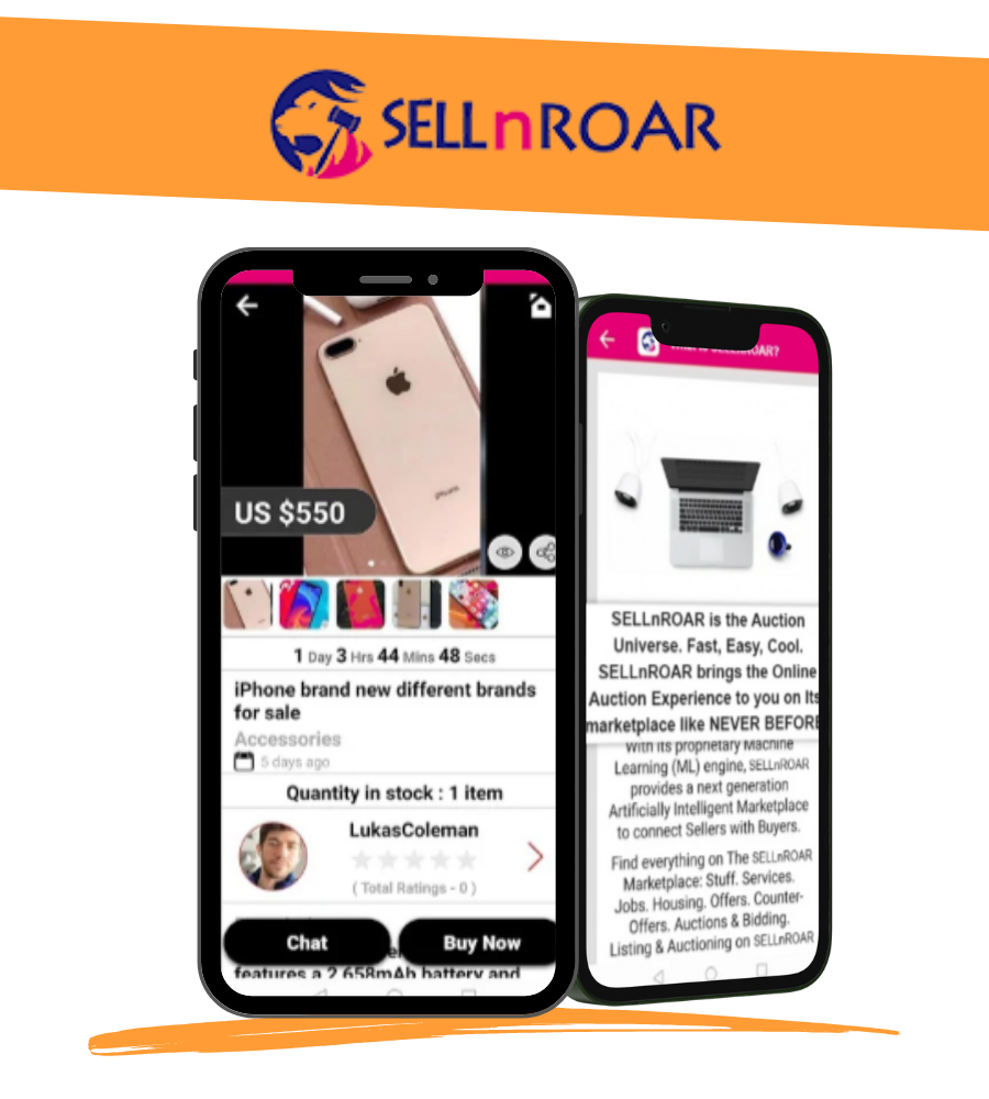 SELLnROAR app